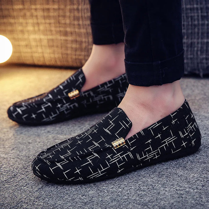 BARON CANVAS SLIP-ON LOAFERS