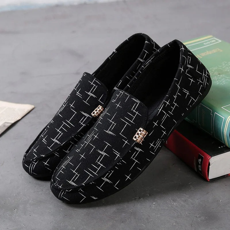 BARON CANVAS SLIP-ON LOAFERS