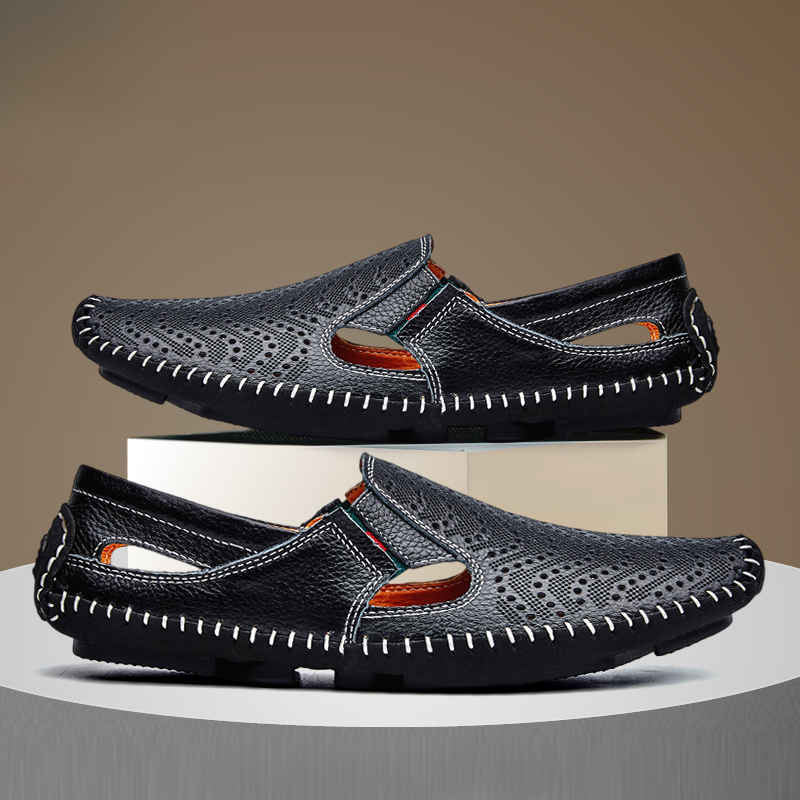 MARCO LEATHER STRAP SANDALS