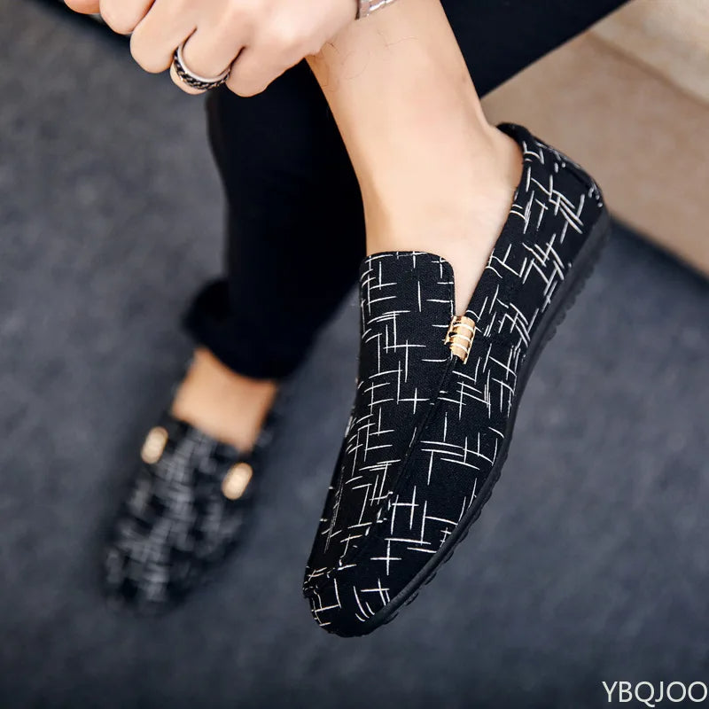 BARON CANVAS SLIP-ON LOAFERS