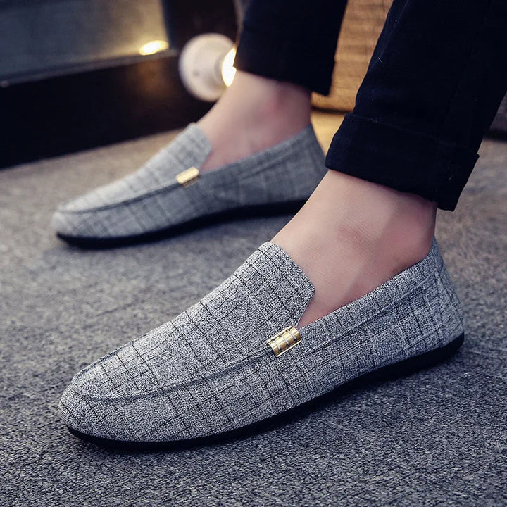 BARON CANVAS SLIP-ON LOAFERS