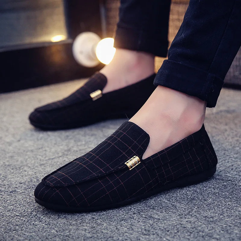 BARON CANVAS SLIP-ON LOAFERS