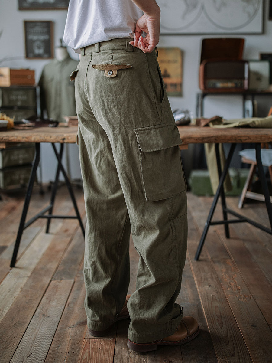 FRENCH ARMY M-47 HBT TROUSERS