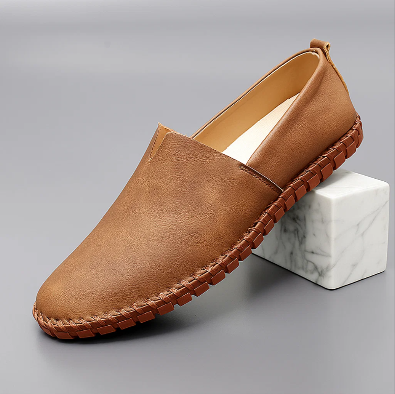 SEBASTIAN SLIP-ON LEATHER LOAFERS
