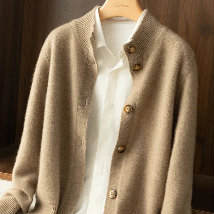 EVIE MERINO KNIT CARDIGAN