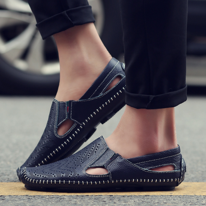 MARCO LEATHER STRAP SANDALS