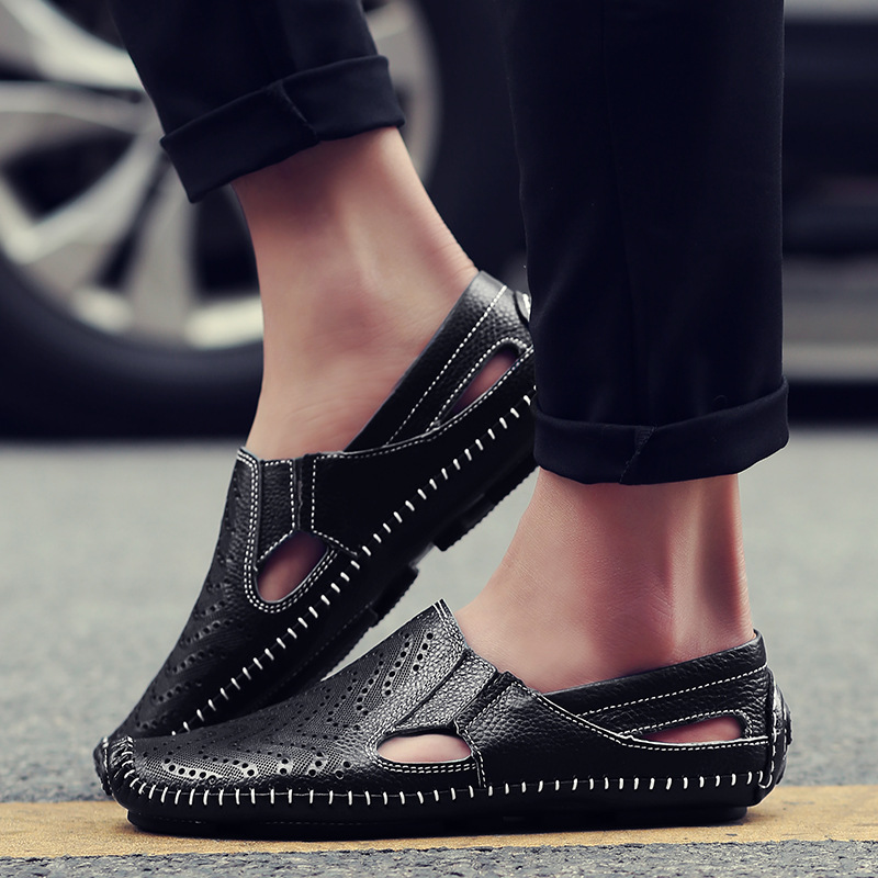 MARCO LEATHER STRAP SANDALS