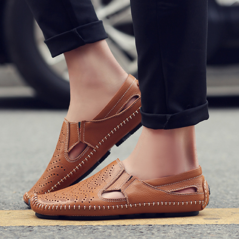 MARCO LEATHER STRAP SANDALS