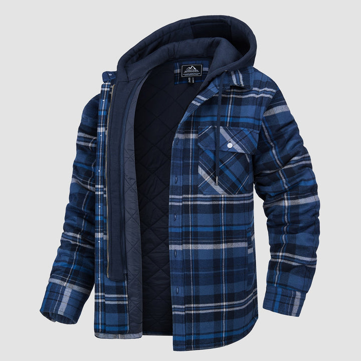 HARRY JACKET | FLANNEL WITH REMOVABLE HOOD