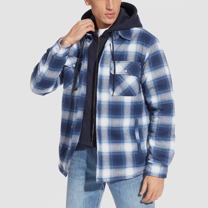 HARRY JACKET | FLANNEL WITH REMOVABLE HOOD