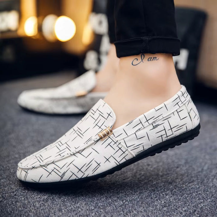 BARON CANVAS SLIP-ON LOAFERS