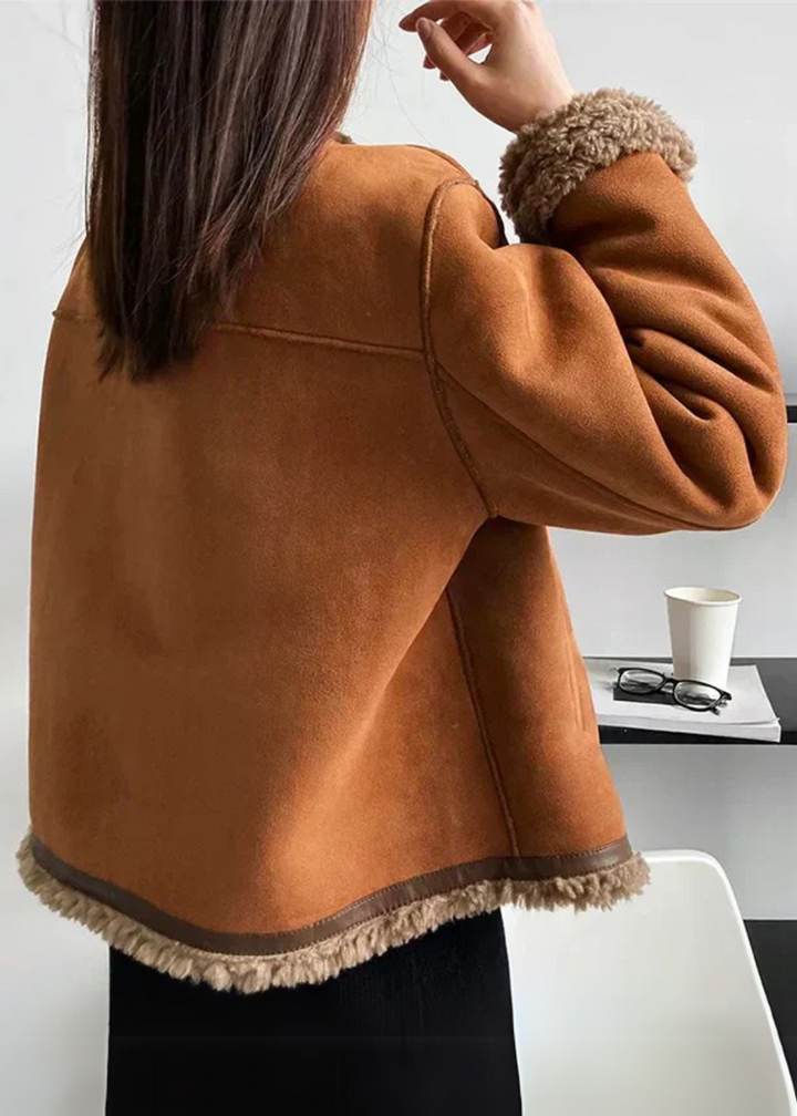 RUBY COSY SHEARLING-LINED JACKET