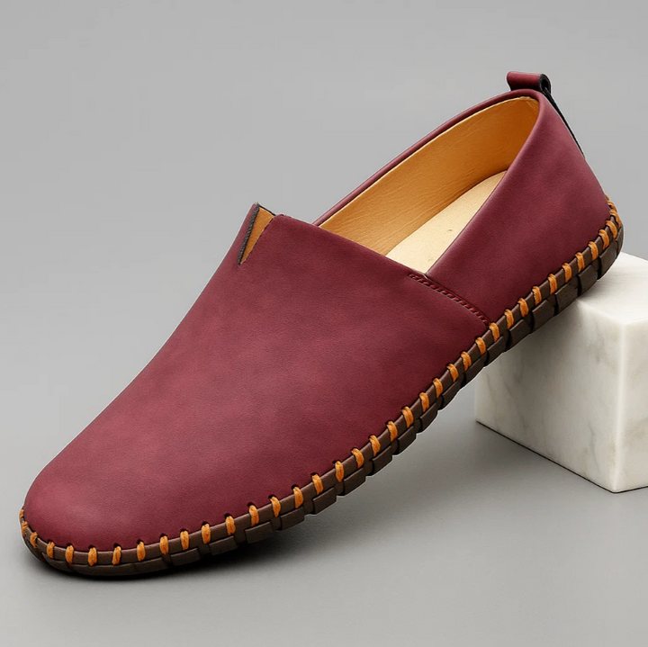 SEBASTIAN SLIP-ON LEATHER LOAFERS