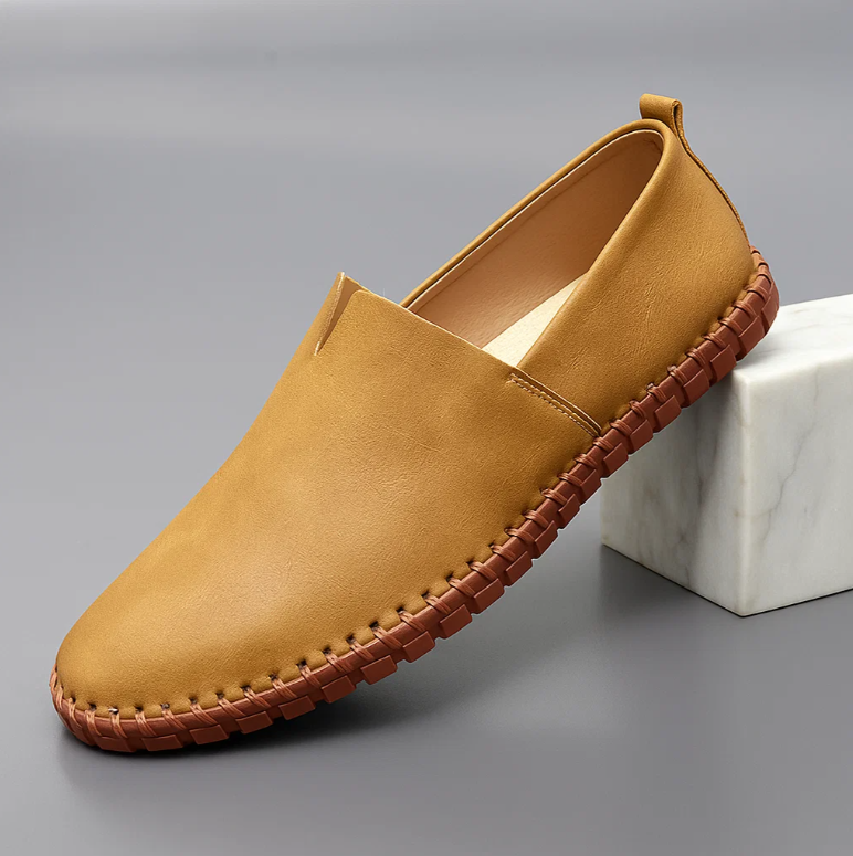 SEBASTIAN SLIP-ON LEATHER LOAFERS